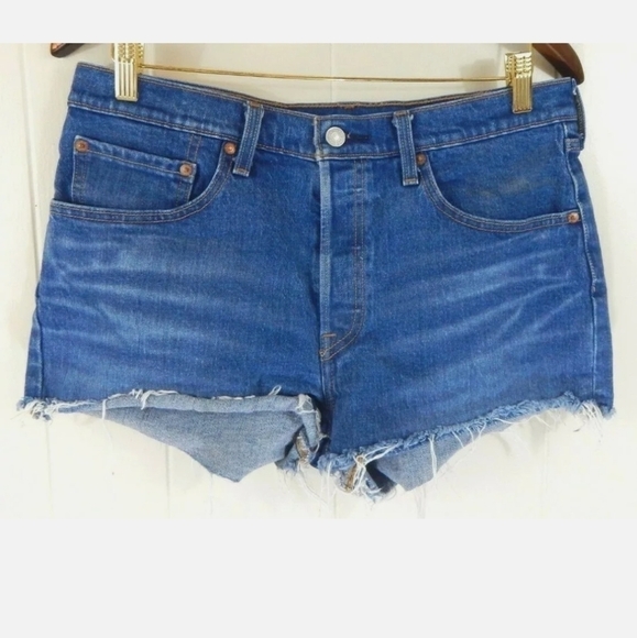 Levi's 501 Hi Rise Cutoff Jean Shorts - Picture 1 of 4